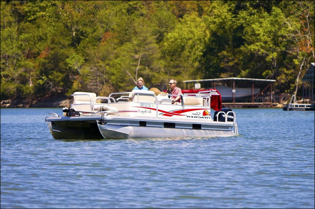 pontoon, boats, nature, boating, summer